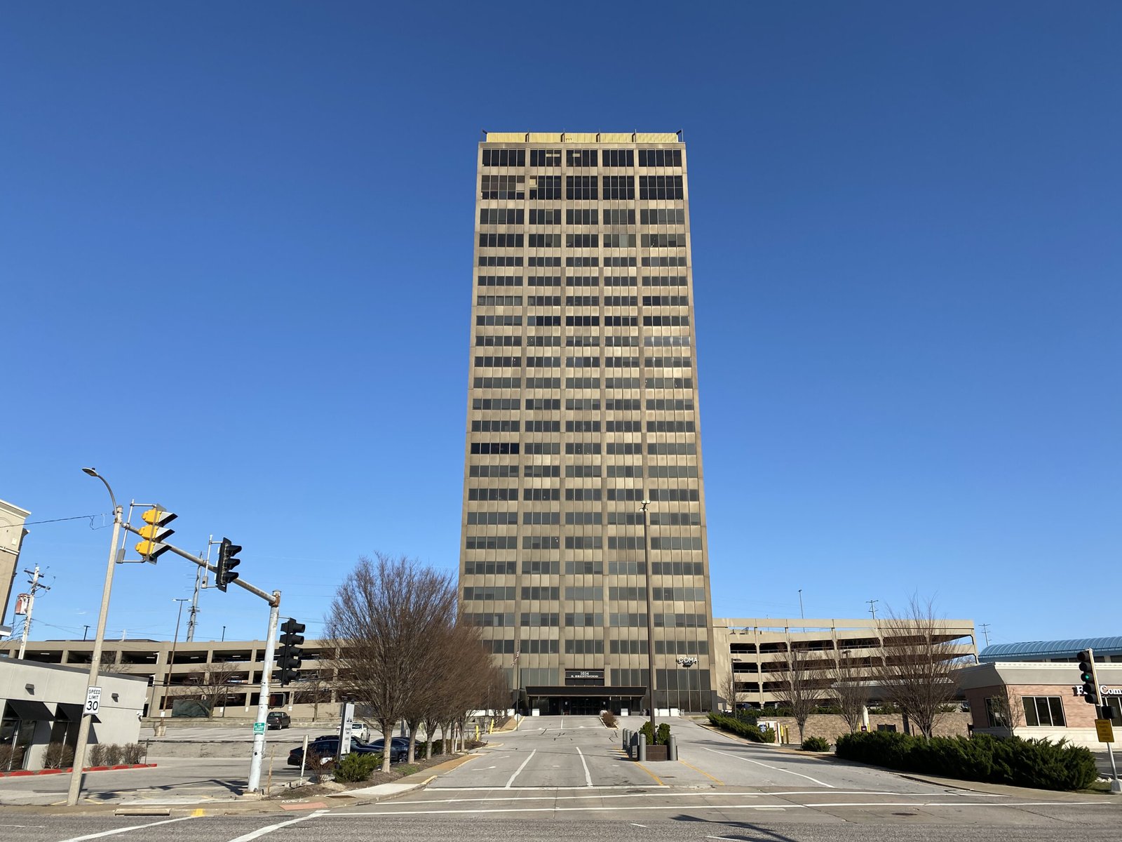 University Club Tower at 1034 S Brentwood Blvd, Saint Louis, MO — home of Apollo Cardiology